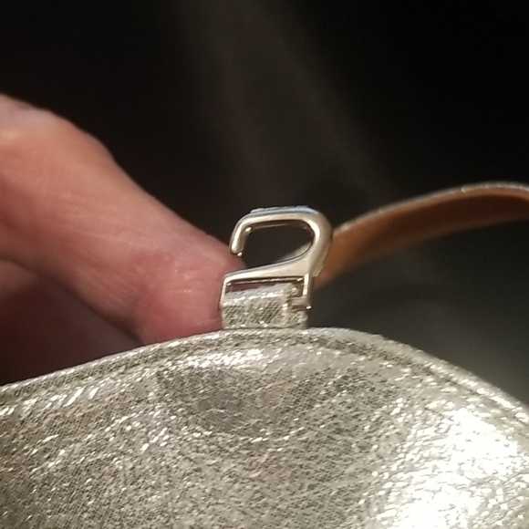 Strapy Metallic Silver Shoes - Picture 6 of 9